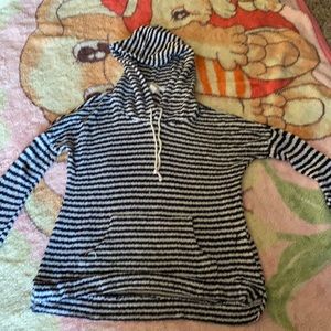 Blue and White Stripe Sweater